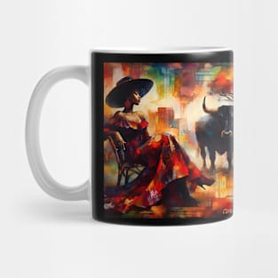 The red dress by Charlotte VanRoss( cvanross ) Mug